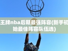 王牌nba后期最强阵容(新手初始最佳阵容队伍选)