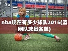 nba现在有多少球队2015(篮网队球员名单)