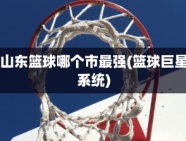 山东篮球哪个市最强(篮球巨星系统)
