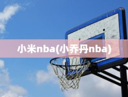 小米nba(小乔丹nba)