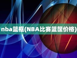 nba篮框(NBA比赛篮筐价格)