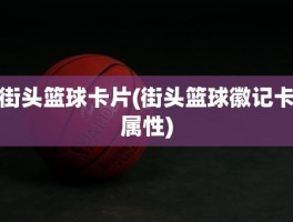 街头篮球卡片(街头篮球徽记卡属性)