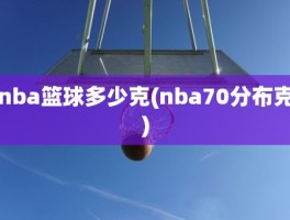 nba篮球多少克(nba70分布克)