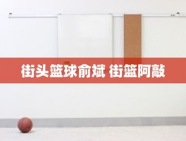 街头篮球俞斌 街篮阿敲