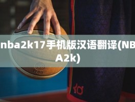 nba2k17手机版汉语翻译(NBA2k)