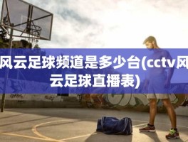 风云足球频道是多少台(cctv风云足球直播表)