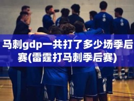 马刺gdp一共打了多少场季后赛(雷霆打马刺季后赛)