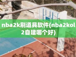 nba2k刷道具软件(nba2kol2自建哪个好)