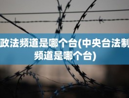 政法频道是哪个台(中央台法制频道是哪个台)