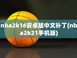 nba2k16安卓版中文补丁(nba2k21手机版)