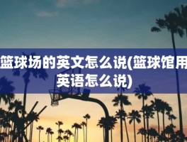 篮球场的英文怎么说(篮球馆用英语怎么说)