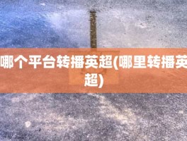 哪个平台转播英超(哪里转播英超)