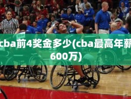 cba前4奖金多少(cba最高年薪600万)