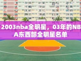 2003nba全明星，03年的NBA东西部全明星名单