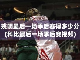 姚明最后一场季后赛得多少分(科比最后一场季后赛视频)