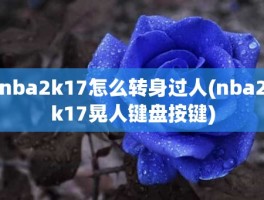 nba2k17怎么转身过人(nba2k17晃人键盘按键)