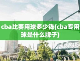 cba比赛用球多少钱(cba专用球是什么牌子)