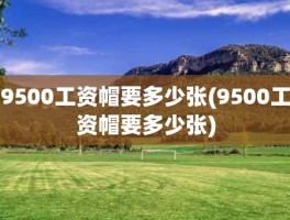 9500工资帽要多少张(9500工资帽要多少张)