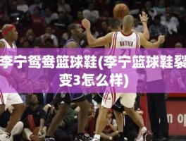 李宁鸳鸯篮球鞋(李宁篮球鞋裂变3怎么样)