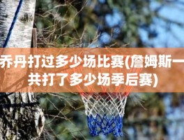 乔丹打过多少场比赛(詹姆斯一共打了多少场季后赛)