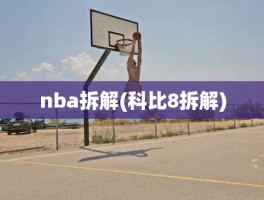 nba拆解(科比8拆解)