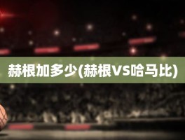 赫根加多少(赫根VS哈马比)