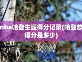 nba哈登生涯得分记录(哈登总得分是多少)