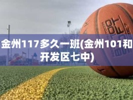 金州117多久一班(金州101和开发区七中)