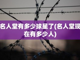 名人堂有多少球星了(名人堂现在有多少人)