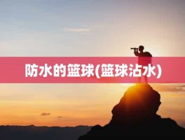 防水的篮球(篮球沾水)