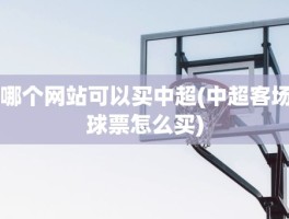 哪个网站可以买中超(中超客场球票怎么买)