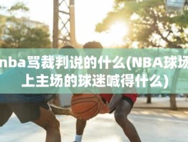 nba骂裁判说的什么(NBA球场上主场的球迷喊得什么)