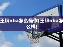 王牌nba怎么操作(王牌nba怎么样)