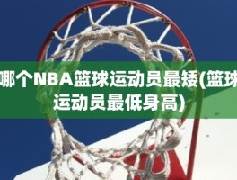 哪个NBA篮球运动员最矮(篮球运动员最低身高)