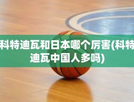 科特迪瓦和日本哪个厉害(科特迪瓦中国人多吗)