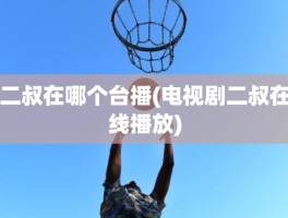 二叔在哪个台播(电视剧二叔在线播放)