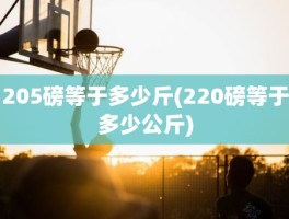 205磅等于多少斤(220磅等于多少公斤)