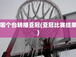 哪个台转播亚冠(亚冠比赛结果)