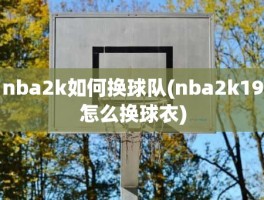 nba2k如何换球队(nba2k19怎么换球衣)