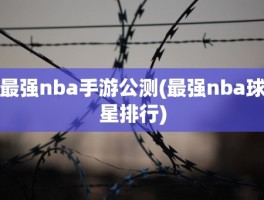 最强nba手游公测(最强nba球星排行)