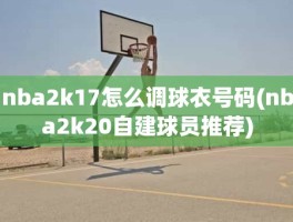 nba2k17怎么调球衣号码(nba2k20自建球员推荐)