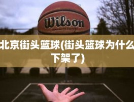 北京街头篮球(街头篮球为什么下架了)