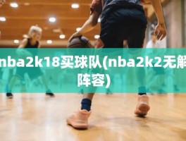 nba2k18买球队(nba2k2无解阵容)