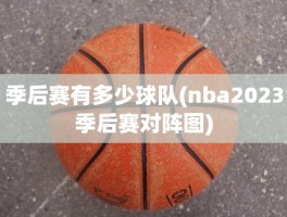 季后赛有多少球队(nba2023季后赛对阵图)