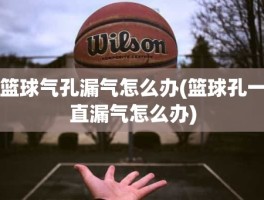 篮球气孔漏气怎么办(篮球孔一直漏气怎么办)