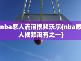 nba感人流泪视频沃尔(nba感人视频没有之一)