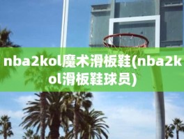 nba2kol魔术滑板鞋(nba2kol滑板鞋球员)