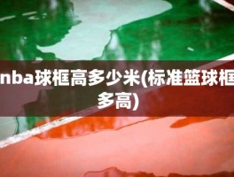 nba球框高多少米(标准篮球框多高)