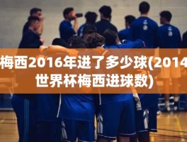 梅西2016年进了多少球(2014世界杯梅西进球数)