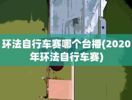 环法自行车赛哪个台播(2020年环法自行车赛)